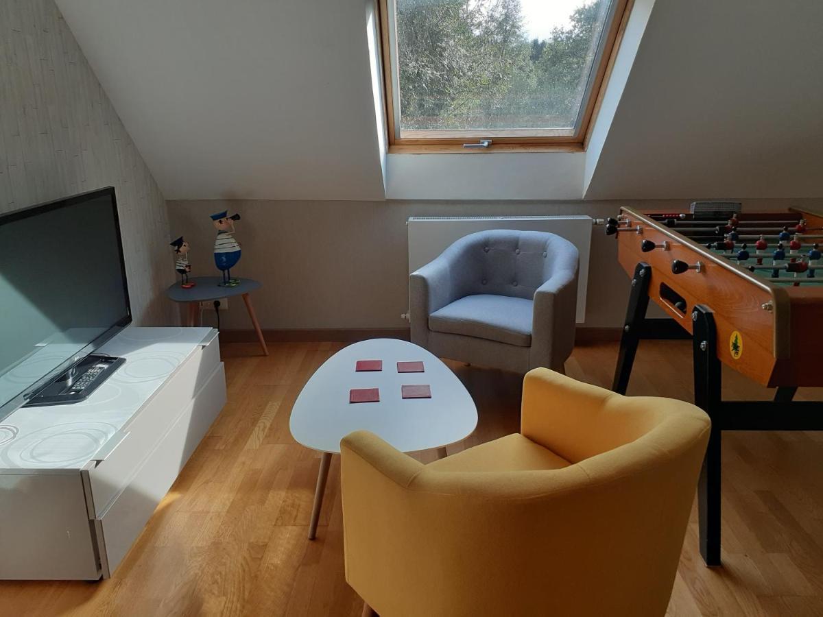 Chambre Au Nuit Etoile Et Jacuzzi Prive Bed and Breakfast Pleuven Buitenkant foto